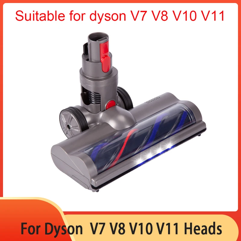 

Turbo Brush Heads Nozzles for Dyson Vacuum Cleaners V10 V11 V8 V7 Replaceable Parts Accessories with LED Lights Brushs