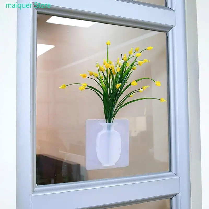 Silicone Sticky Vase Stick on The Wall Flower Pot Magic Flower Plant Vases Flower Container for Home Offices Wall Decorations
Silicone Sticky Vase Stick on The Wall Flower Pot Magic Flower Plant Vases Flower Container for Home Offices Wall Decorations