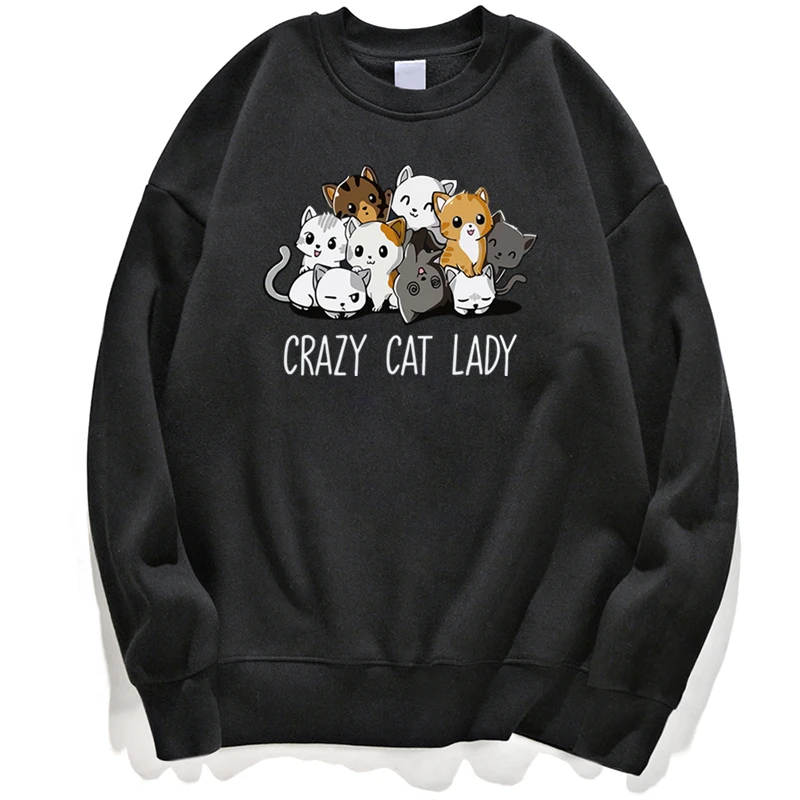 Толстовка мужская с капюшоном, милый свитшот с надписью Crazy Cat, пуловер с круглым вырезом, уличная одежда, джемпер
Толстовка мужская с капюшоном, милый свитшот с надписью Crazy Cat, пуловер с круглым вырезом, уличная одежда, джемпер