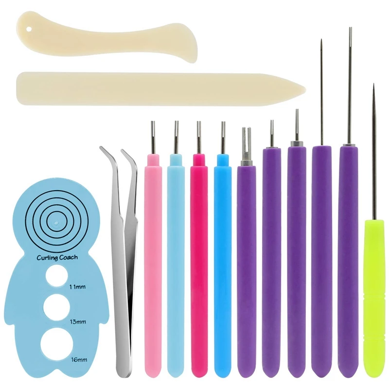 14 Pieces Paper Quilling Tools Slotted Kit,Assorted Sizes Rolling Curling Quilling Needle Pen For Art Craft DIY Paper
14 Pieces Paper Quilling Tools Slotted Kit,Assorted Sizes Rolling Curling Quilling Needle Pen For Art Craft DIY Paper