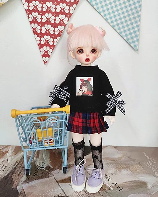 1/6 Fashion Doll Clothes for Blyth Doll Clothing bear raglan Tshirt for blyth Pullip ob24 ob27 azone doll accessories
1/6 Fashion Doll Clothes for Blyth Doll Clothing bear raglan Tshirt for blyth Pullip ob24 ob27 azone doll accessories