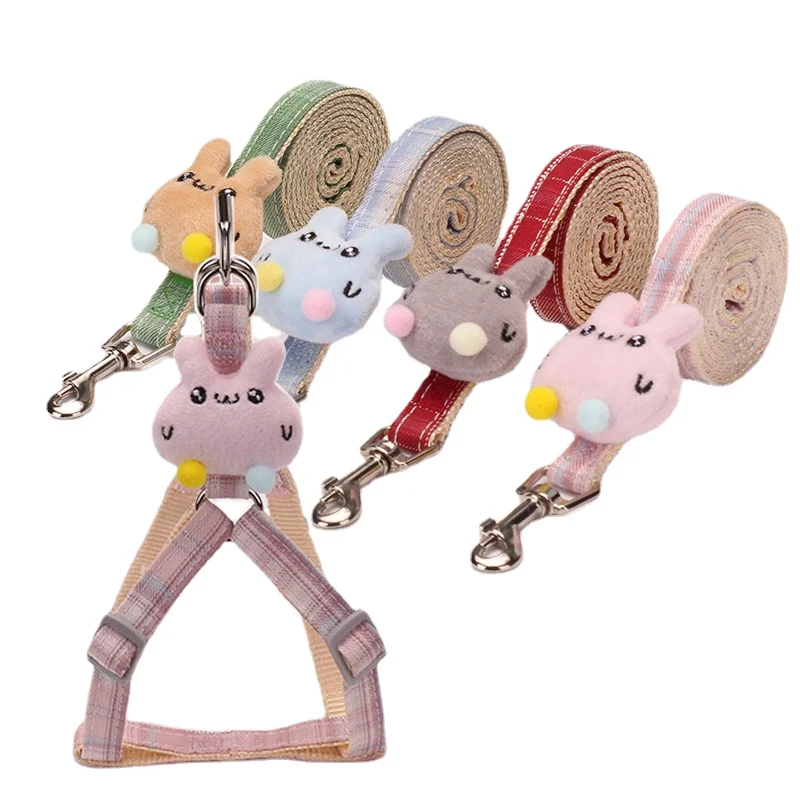 Personalized Pet Leash Dog Harness and Leash Set Dog Supplies Cat Harness Cartoon Style Cute Bunny Pet Accessories
Personalized Pet Leash Dog Harness and Leash Set Dog Supplies Cat Harness Cartoon Style Cute Bunny Pet Accessories