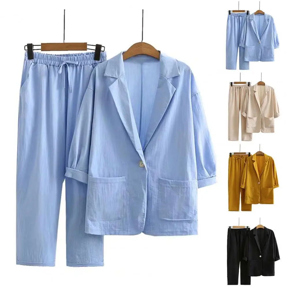 2Pcs/Set Trendy Summer New Fashion Casual Suit Commute Coat Shorts Suit Refreshing Smooth Surface
2Pcs/Set Trendy Summer New Fashion Casual Suit Commute Coat Shorts Suit Refreshing Smooth Surface