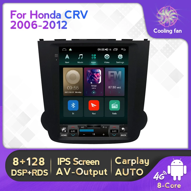 9.7inch vertical screen For Honda CRV 2006-2012 Car Radio Video Multimedia Player GPS Navigation Built-in Carplay Auto WIFI 
9.7inch vertical screen For Honda CRV 2006-2012 Car Radio Video Multimedia Player GPS Navigation Built-in Carplay Auto WIFI