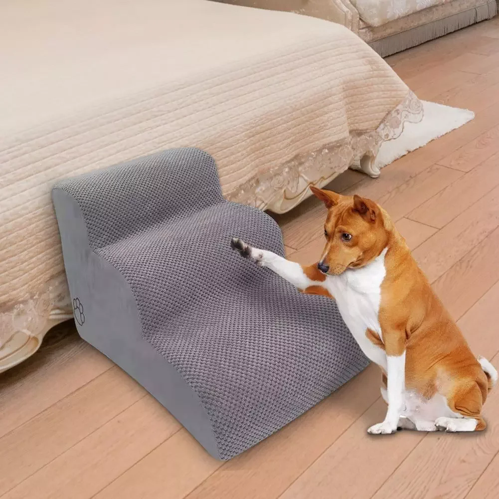 New in Steps Dog Stairs 3-Steps Foam Brown Gray Dog Bed Stairs With Removable Cover Anti-slip Dog Cat Ramp Ladder Pet Supplies e
New in Steps Dog Stairs 3-Steps Foam Brown Gray Dog Bed Stairs With Removable Cover Anti-slip Dog Cat Ramp Ladder Pet Supplies e