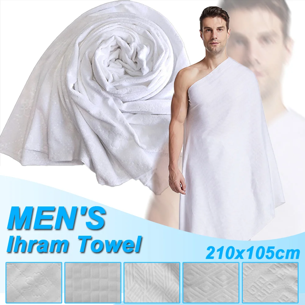 Men's Ihram Towel Suit White Comfortable Umrah and Hajj Arabia Muslim Pilgrimage Costumes 210x105cm
Men's Ihram Towel Suit White Comfortable Umrah and Hajj Arabia Muslim Pilgrimage Costumes 210x105cm