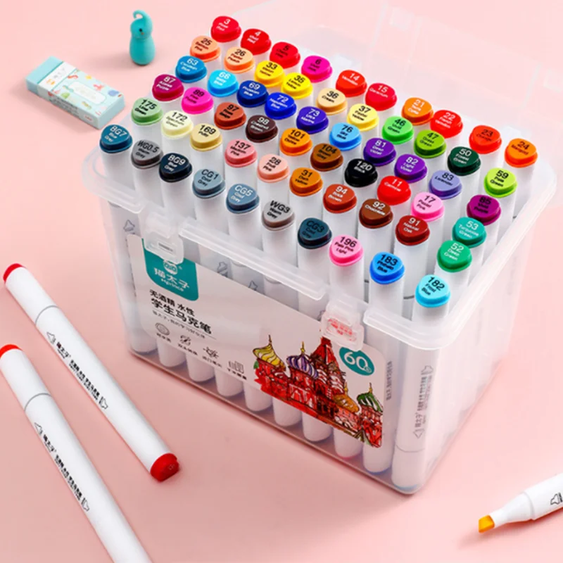 Kids Art Marker Set Pen Student Drawing 24/36/48 Color Hand Painted Double End Art Marker Pencil Writing Supplies
Kids Art Marker Set Pen Student Drawing 24/36/48 Color Hand Painted Double End Art Marker Pencil Writing Supplies
