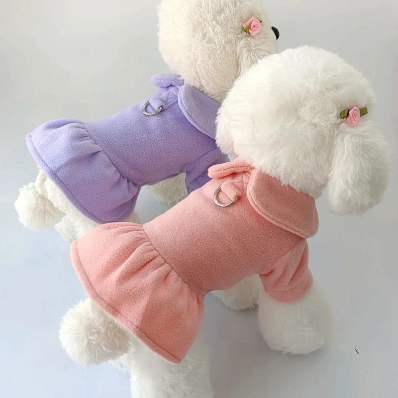 Pet Dress Autumn Winter Woolen Princess Skirt Christmas Harness Traction Rope Small Dog Coat Puppy Holiday Clothes Poodle Yorkie
Pet Dress Autumn Winter Woolen Princess Skirt Christmas Harness Traction Rope Small Dog Coat Puppy Holiday Clothes Poodle Yorkie
