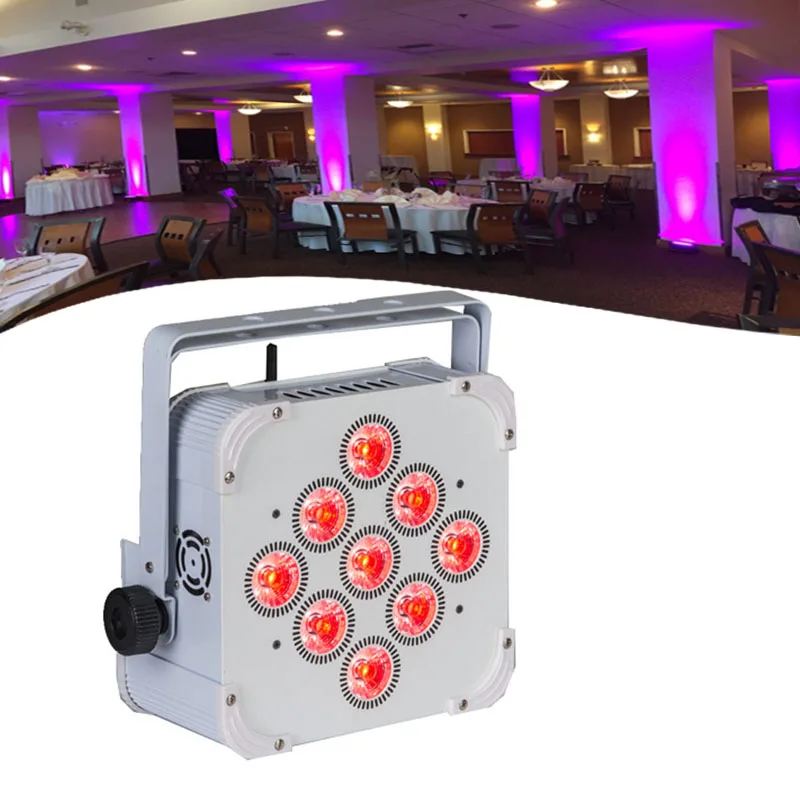10pcs in charge case LED LIGHTING 9X18W RGBWA UV 6 IN 1 Battery Power Wireless DMX LED Flat Par wedding uplight DJ light
10pcs in charge case LED LIGHTING 9X18W RGBWA UV 6 IN 1 Battery Power Wireless DMX LED Flat Par wedding uplight DJ light
