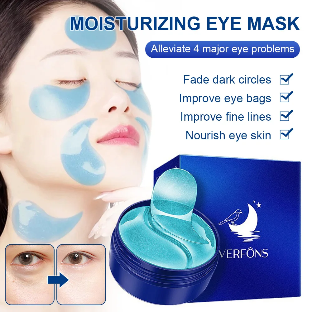 60Pcs Ocean Bird's Nest Eye Mask Moisturizer Collagen Hyaluronic Acid Patches For Eyes Firming Crystal Reducing Fine Eye Line
60Pcs Ocean Bird's Nest Eye Mask Moisturizer Collagen Hyaluronic Acid Patches For Eyes Firming Crystal Reducing Fine Eye Line