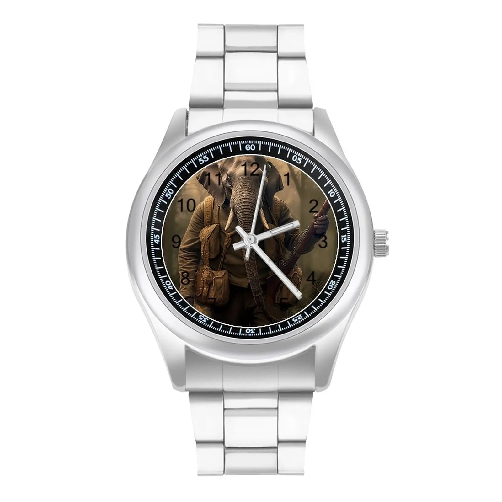 Elephant Quartz Watch Personify Hunting Animal Stainless Photo Wrist Watches Lady Home Modern Cheap Wristwatch
Elephant Quartz Watch Personify Hunting Animal Stainless Photo Wrist Watches Lady Home Modern Cheap Wristwatch