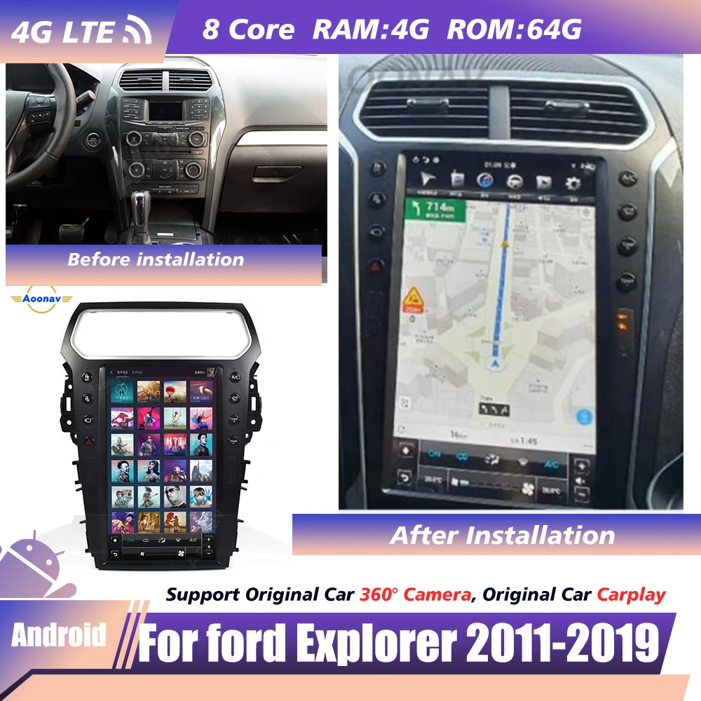 Radio automotivo 2 Din Android touch screen For ford Explorer 2011-2019 Multimedia GPS Navigation Recorder Head Unit MP3 Player
Radio automotivo 2 Din Android touch screen For ford Explorer 2011-2019 Multimedia GPS Navigation Recorder Head Unit MP3 Player