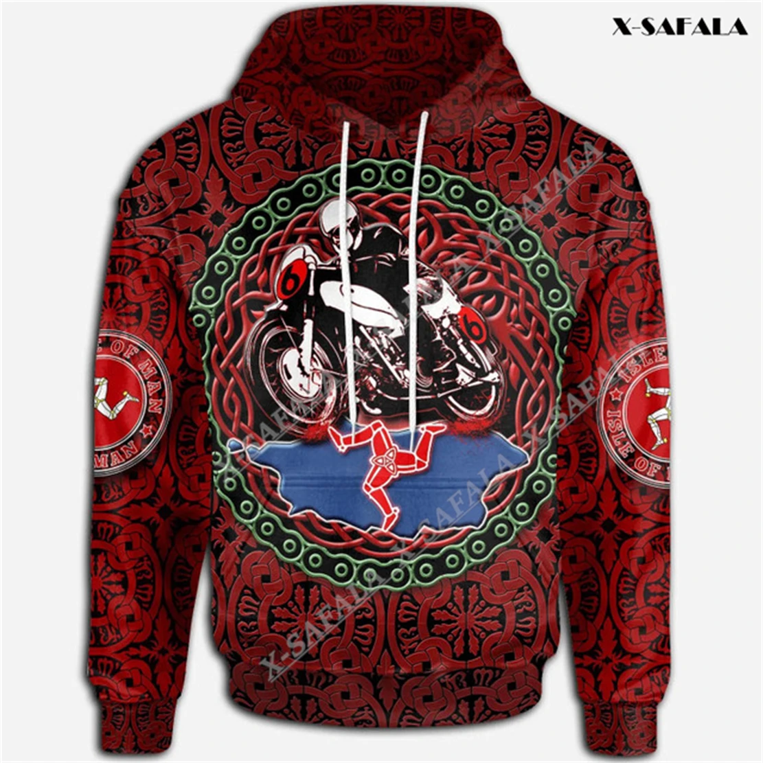 Толстовка с капюшоном на молнии, с 3D принтом
Толстовка с капюшоном на молнии, с 3D принтом