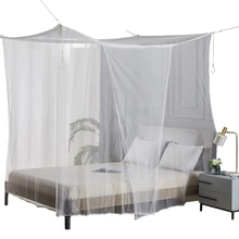 1pcs Moustiquaire Canopy White Four Corner Post Student Canopy Bed Mosquito Net Netting Queen King Twin Size