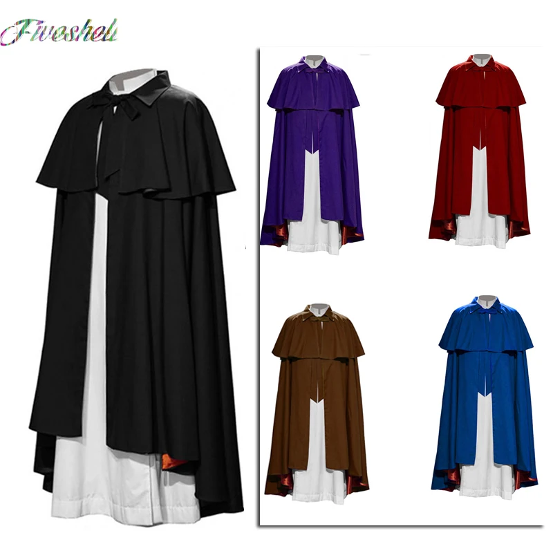 2023 Medieval Warrior King Guard Maxi Cloak Lord Retro Gothic Knight Stage Costume Cosplay Priest Trench Cape For Men
2023 Medieval Warrior King Guard Maxi Cloak Lord Retro Gothic Knight Stage Costume Cosplay Priest Trench Cape For Men