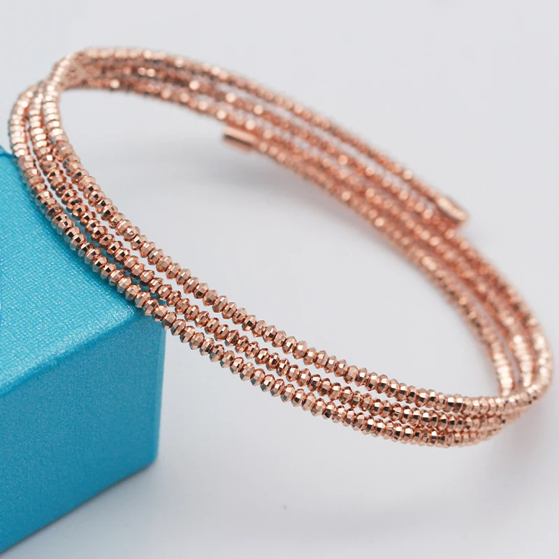 585 Purple Gold Plated 14K Rose Gold Shiny Multilayer String Beads Fashion Shiny Glamour Party Jewelry Bracelet for Women
585 Purple Gold Plated 14K Rose Gold Shiny Multilayer String Beads Fashion Shiny Glamour Party Jewelry Bracelet for Women
