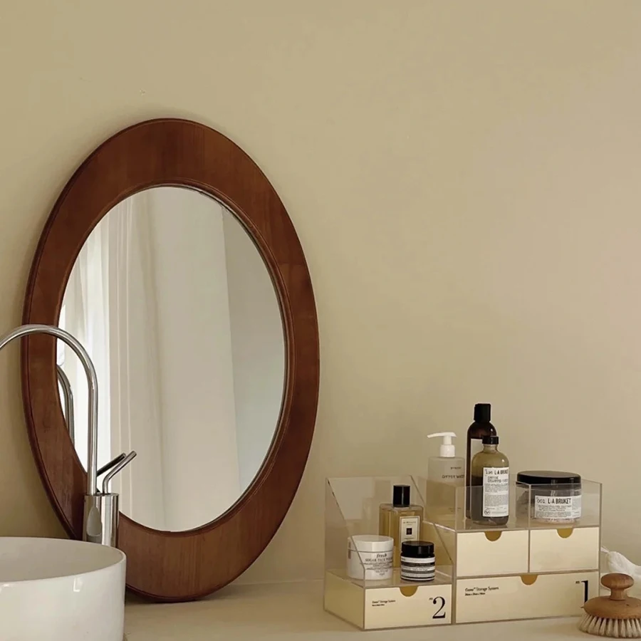 Makeup Bathroom Wall Mirror Window Decorative Hairdresser Vintage Mirror Irregular Design Nordic Espejos Redondos Room Decor
Makeup Bathroom Wall Mirror Window Decorative Hairdresser Vintage Mirror Irregular Design Nordic Espejos Redondos Room Decor