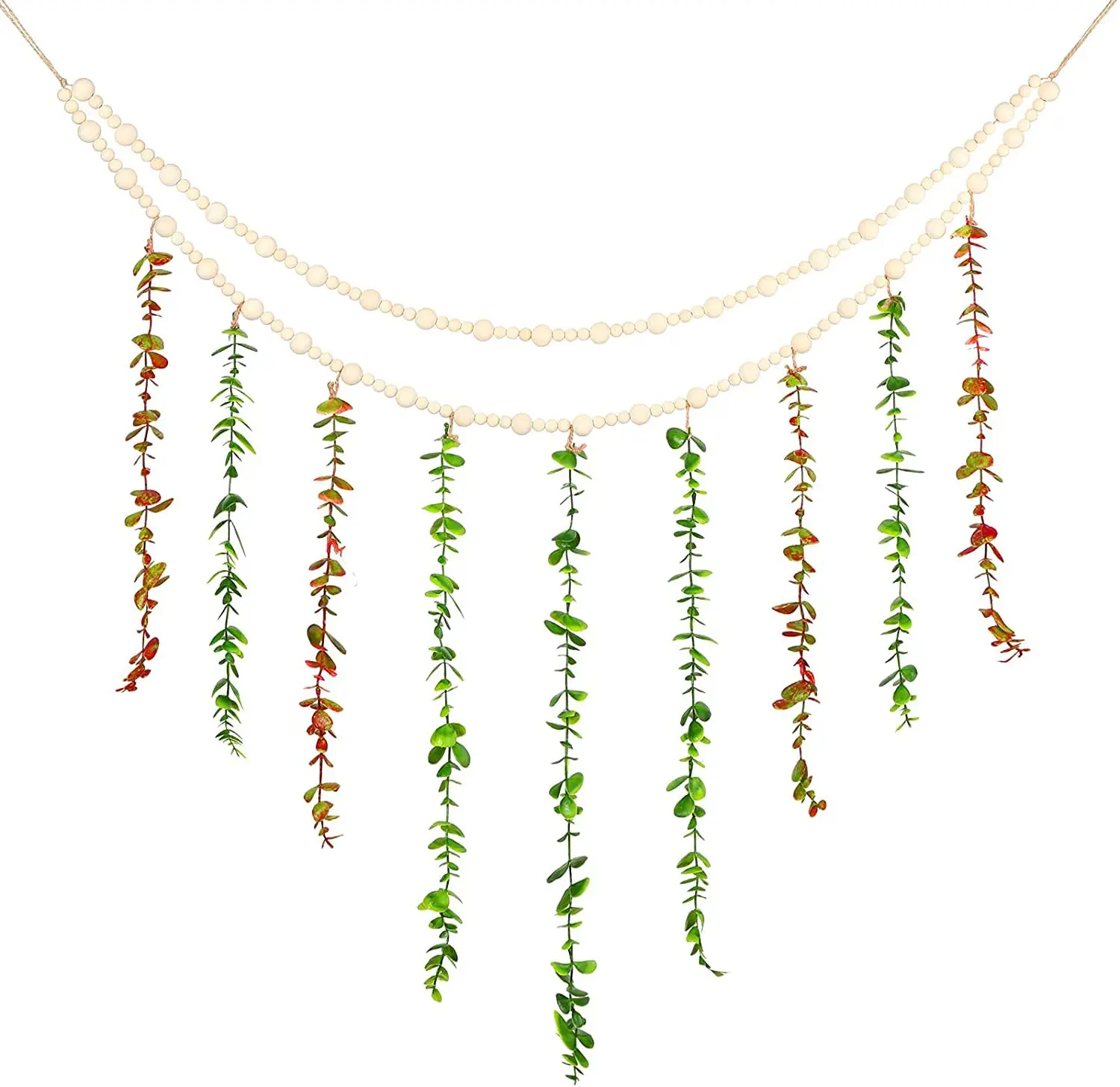 NEW Eucalyptus Boho Wall Decor Large Boho Bedroom Wall Hanging Wooden Bead Garland Artificial Eucalyptus Natural Greenery
NEW Eucalyptus Boho Wall Decor Large Boho Bedroom Wall Hanging Wooden Bead Garland Artificial Eucalyptus Natural Greenery