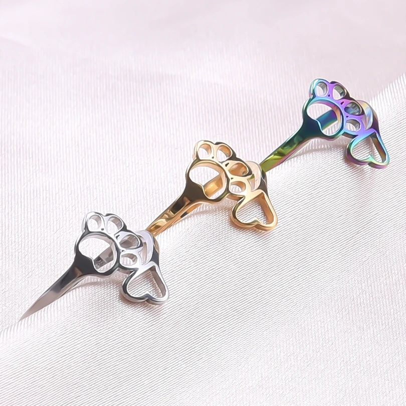 Cute Cat Paw Print Open Rings for Women Girls Simple Finger Stainless Steel Trendy Unisex Rings For Bijoux Jewelry Holiday Gifts
Cute Cat Paw Print Open Rings for Women Girls Simple Finger Stainless Steel Trendy Unisex Rings For Bijoux Jewelry Holiday Gifts