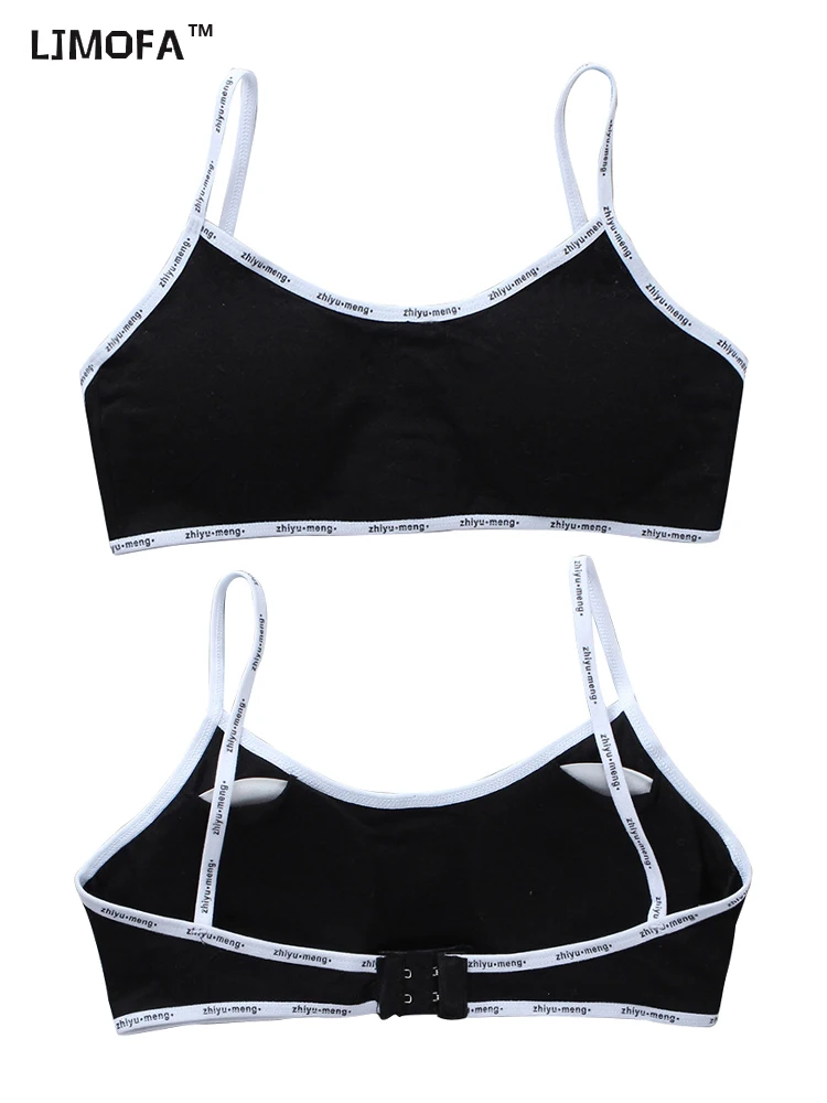 LJMOFA Thin Strap Cotton Bra Kids Teenage Underwear Girls Training Bra Crop Top 8-16 years Summer Vest-style Sling Bra B217
LJMOFA Thin Strap Cotton Bra Kids Teenage Underwear Girls Training Bra Crop Top 8-16 years Summer Vest-style Sling Bra B217