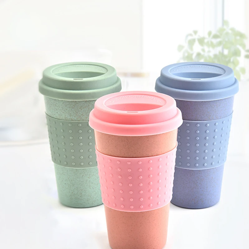 European Style Wheat Straw Fiber Water Cup Car Silicone Coffee Cup Personalized Mug with Lid
European Style Wheat Straw Fiber Water Cup Car Silicone Coffee Cup Personalized Mug with Lid