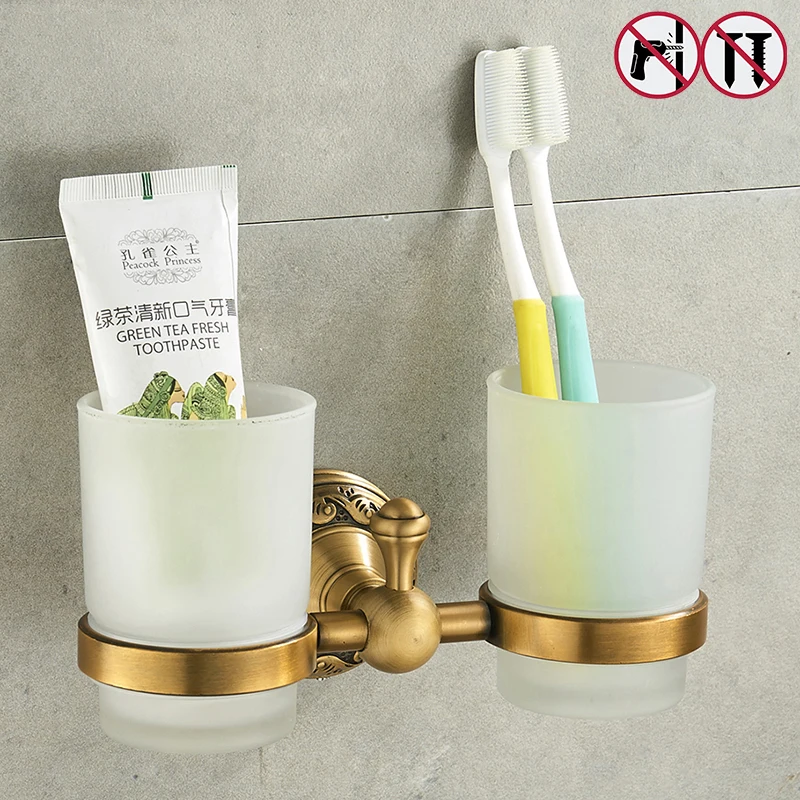 Nail Free Toothbrush Holder Brass Bathroom Bathroom Family Toothbrush Cups Holder
Nail Free Toothbrush Holder Brass Bathroom Bathroom Family Toothbrush Cups Holder