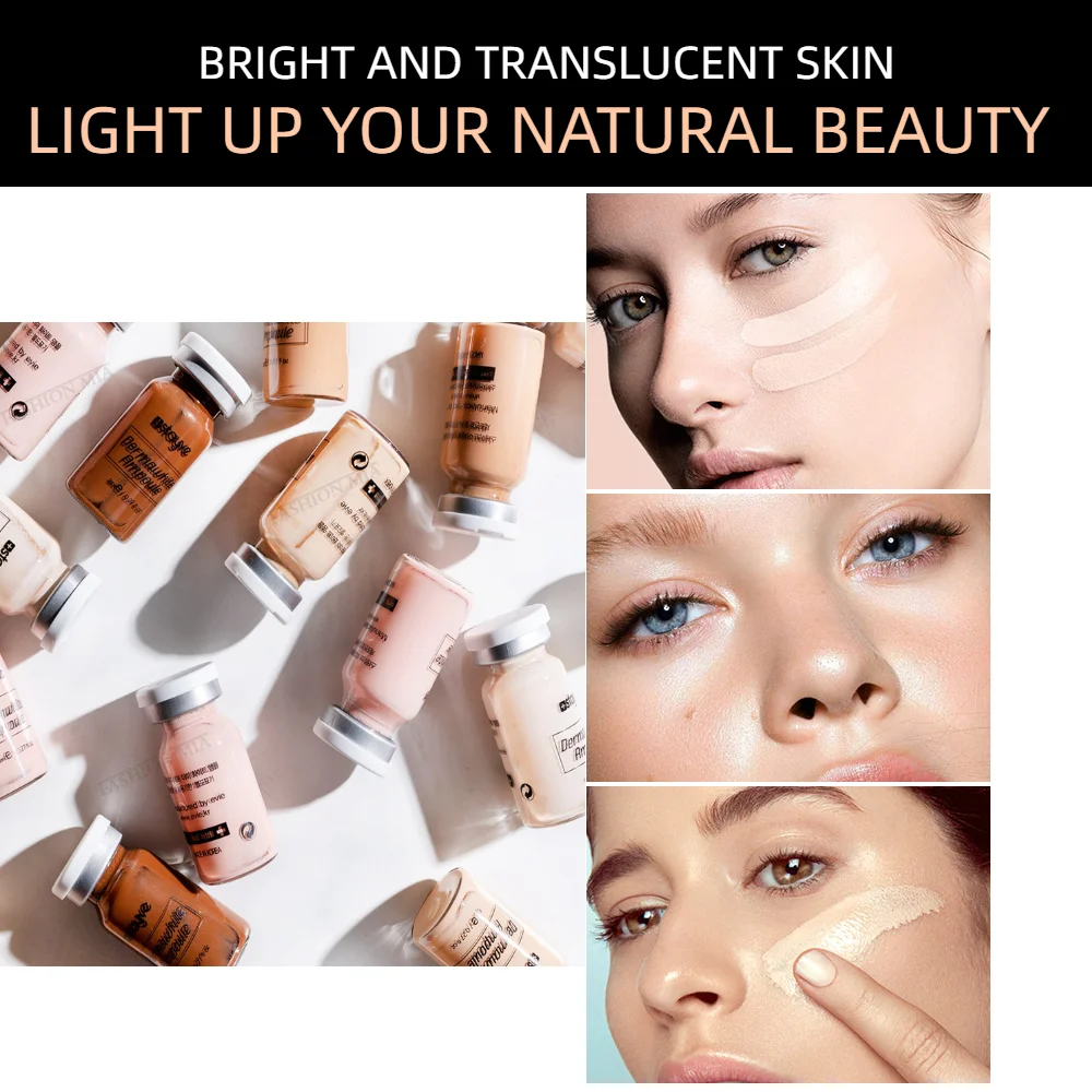 12pcs/Box Standing Liquid Foundation Concealer BB Cream Glow Brightening Skin Semi-permanent Makeup Skincare Products 8ML
12pcs/Box Standing Liquid Foundation Concealer BB Cream Glow Brightening Skin Semi-permanent Makeup Skincare Products 8ML