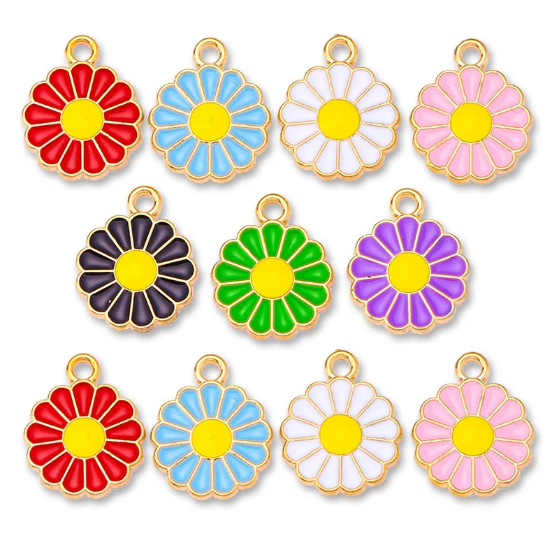 15Pcs/Set Colorful Enamel Flowers Daisies Pendant Charm for Jewelry Making DIY Earrings Bracelets Necklaces Handmade Accessories
15Pcs/Set Colorful Enamel Flowers Daisies Pendant Charm for Jewelry Making DIY Earrings Bracelets Necklaces Handmade Accessories