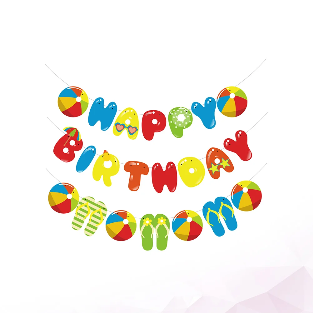 1 Set Banner Decorative Banner Pull Flag Party Bunting Banner Hanging Decoration for Birthday Party
1 Set Banner Decorative Banner Pull Flag Party Bunting Banner Hanging Decoration for Birthday Party