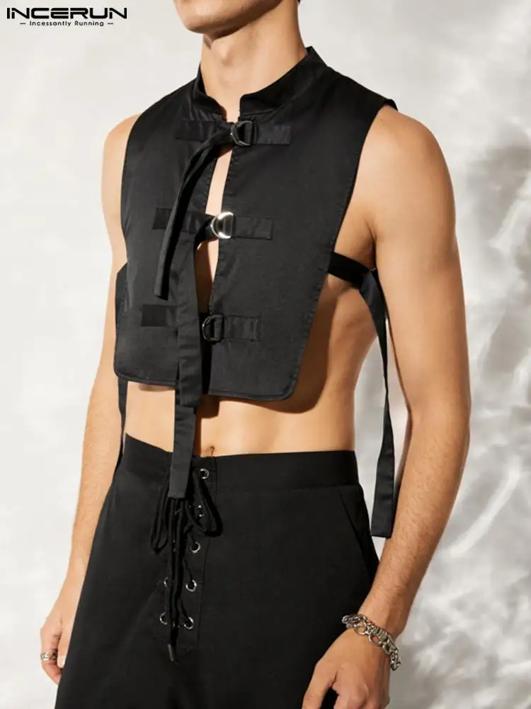 INCERUN 2022 Men Shirt Solid Color Stand Collar Sleeveless Sexy Button Hollow Out Camisas Streetwear Fashion Men Crop Tops S-5XL
INCERUN 2022 Men Shirt Solid Color Stand Collar Sleeveless Sexy Button Hollow Out Camisas Streetwear Fashion Men Crop Tops S-5XL