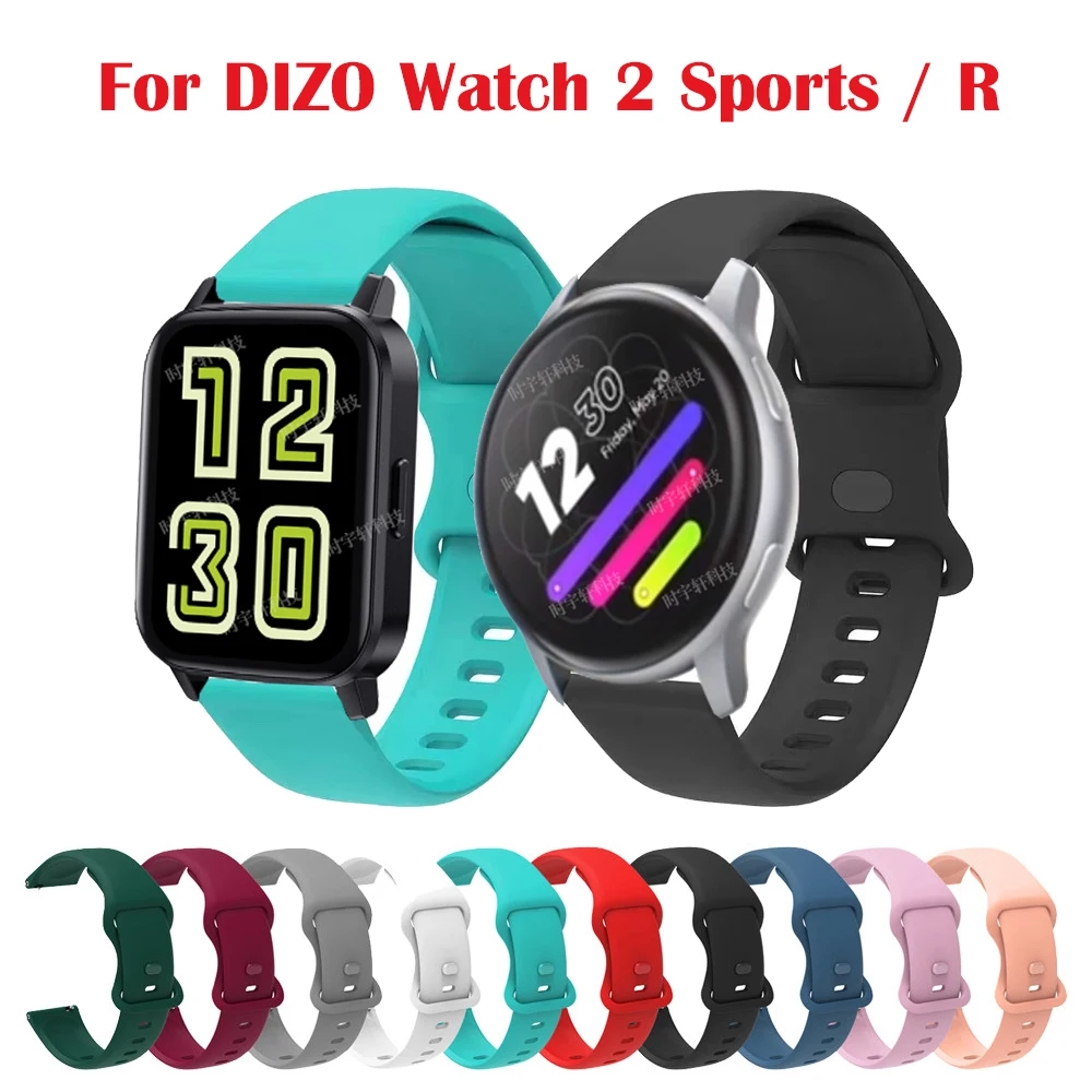 For DIZO Watch 2 Sports Smart Watch Strap Silicone Watchband For Dizo Watch R Talk/Watch D Realme TechLife Men Woman Bracelet
For DIZO Watch 2 Sports Smart Watch Strap Silicone Watchband For Dizo Watch R Talk/Watch D Realme TechLife Men Woman Bracelet