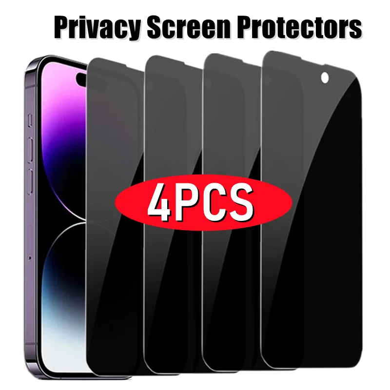 4Pcs Privacy Glass Screen Protector for iPhone 11 14 Pro Max 7 8 Plus Anti-Spy Glass Film for iPhone 13 PRO 12 Mini X XR XS MAX
4Pcs Privacy Glass Screen Protector for iPhone 11 14 Pro Max 7 8 Plus Anti-Spy Glass Film for iPhone 13 PRO 12 Mini X XR XS MAX