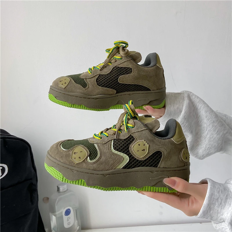 Кроссовки женские на платформе, Повседневная Удобная элегантная спортивная обувь, черные, зеленые, в японском стиле, 2022
Кроссовки женские на платформе, Повседневная Удобная элегантная спортивная обувь, черные, зеленые, в японском стиле, 2022