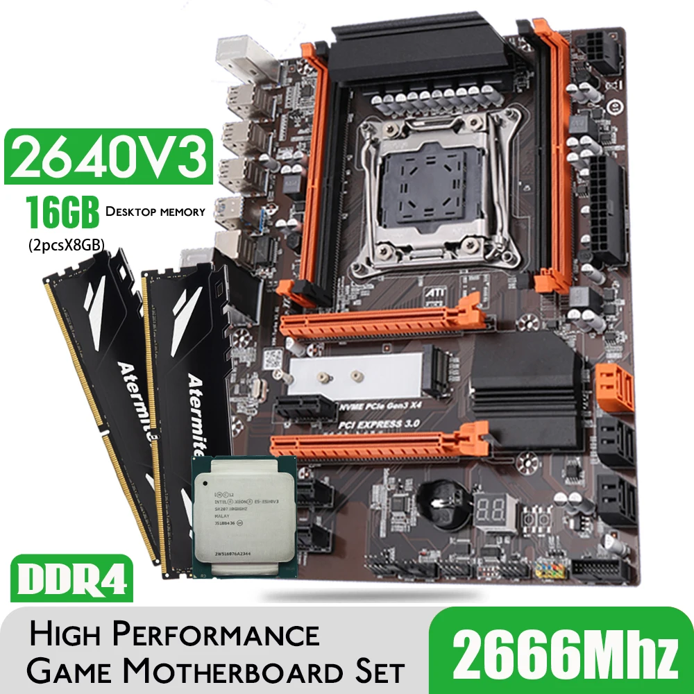 Комплект материнской платы Atermiter Turbo DDR4 D4 с Xeon E5 2640 V3 LGA2011-3 ЦП 2 шт. X 8 ГБ = 16 Гб 2666 МГц DDR4 память для настольного компьютера
Комплект материнской платы Atermiter Turbo DDR4 D4 с Xeon E5 2640 V3 LGA2011-3 ЦП 2 шт. X 8 ГБ = 16 Гб 2666 МГц DDR4 память для настольного компьютера