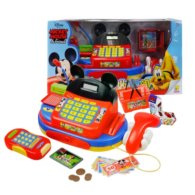 Disney Mickey Multi-function Cash Register Simulation Home Suit Camping Toy Boy and Girl Gift
Disney Mickey Multi-function Cash Register Simulation Home Suit Camping Toy Boy and Girl Gift