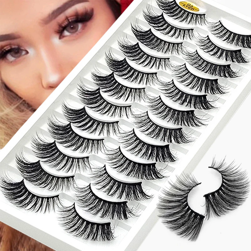 12 Pairs 3D Faux Mink Lashes Fluffy Soft Wispy Volume Natural long False Eyelashes Reusable Eyelashs Makeup
12 Pairs 3D Faux Mink Lashes Fluffy Soft Wispy Volume Natural long False Eyelashes Reusable Eyelashs Makeup