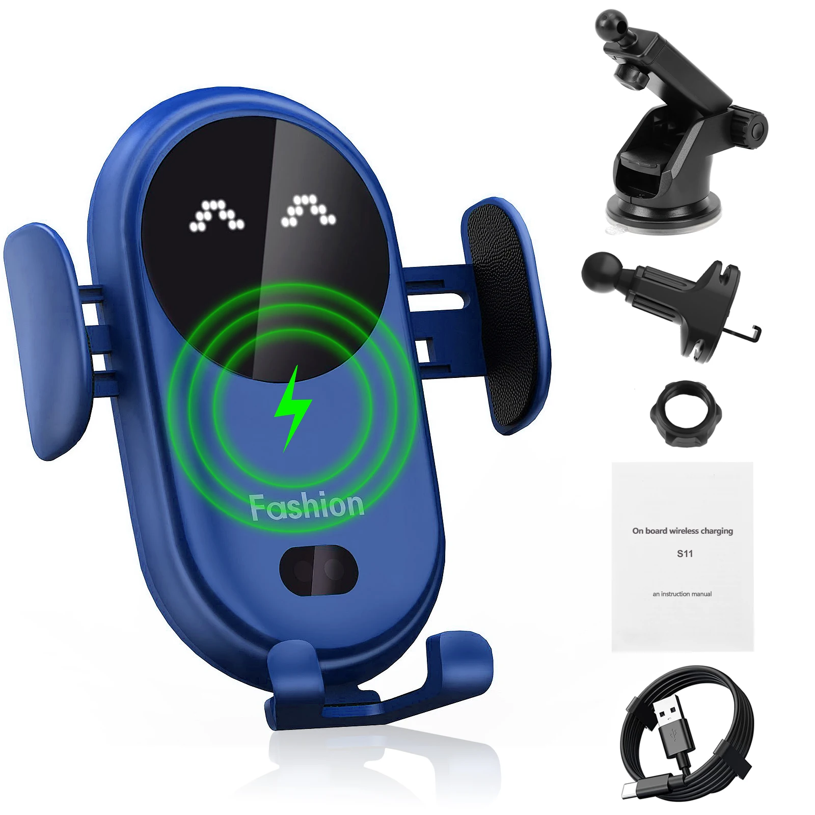 10W/7.5W/5W Fast Car Wireless Charger For iPhone 13 12 S11 Air Vent Mount Phone Holder Wireless Phone Car Holder Charger
10W/7.5W/5W Fast Car Wireless Charger For iPhone 13 12 S11 Air Vent Mount Phone Holder Wireless Phone Car Holder Charger