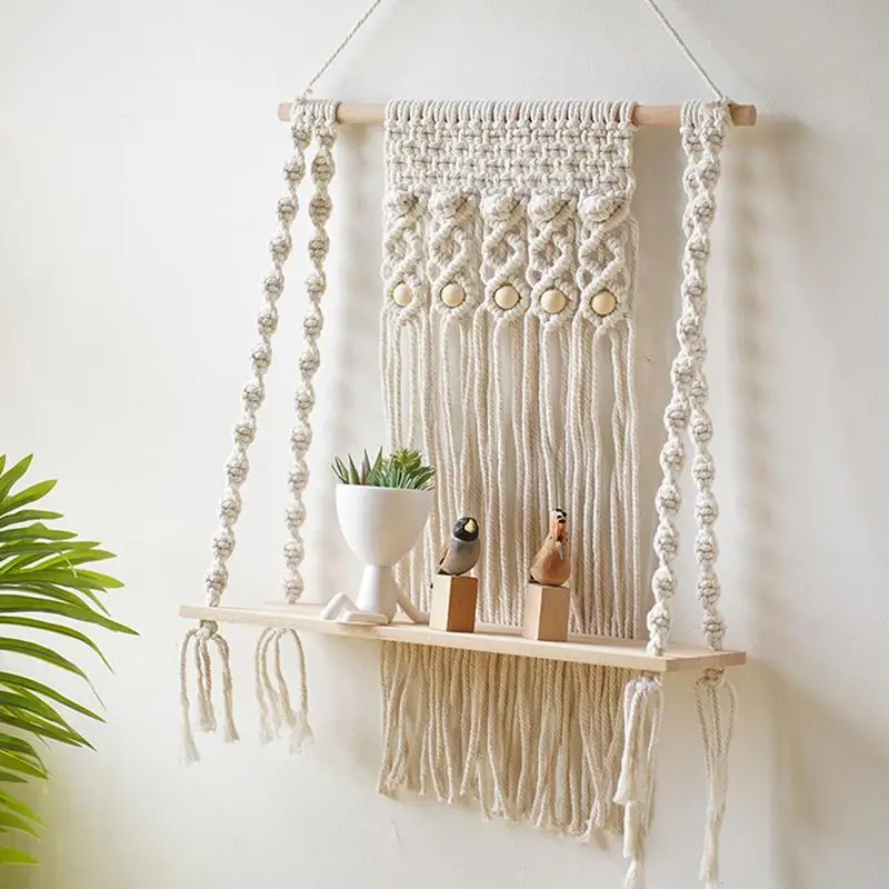 Bohemian Tapestry Macrame Woven Tapestry Boho-Chic Bohemian Wall Hanging Home Decoration Crafts Cotton Rope Woven Indoor Art
Bohemian Tapestry Macrame Woven Tapestry Boho-Chic Bohemian Wall Hanging Home Decoration Crafts Cotton Rope Woven Indoor Art