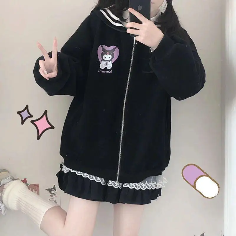 Kuromi Kawaii Women Tops Shirts Hello Kitty Long Sleeve Cinnamoroll My Melody Anime Sanrioed Sweatshirt Long Sleeve Clothes Gift
Kuromi Kawaii Women Tops Shirts Hello Kitty Long Sleeve Cinnamoroll My Melody Anime Sanrioed Sweatshirt Long Sleeve Clothes Gift