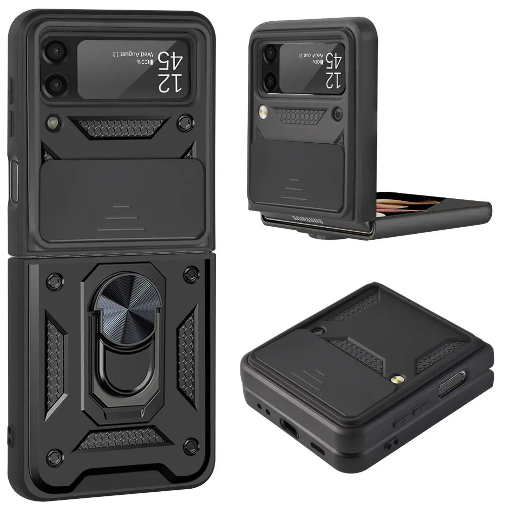 Case for Samsung Galaxy Z Flip 3 5G Military Grade Drop Tested Cover with Ring Bracket Push Window Anti-fall Protective Cover
Case for Samsung Galaxy Z Flip 3 5G Military Grade Drop Tested Cover with Ring Bracket Push Window Anti-fall Protective Cover