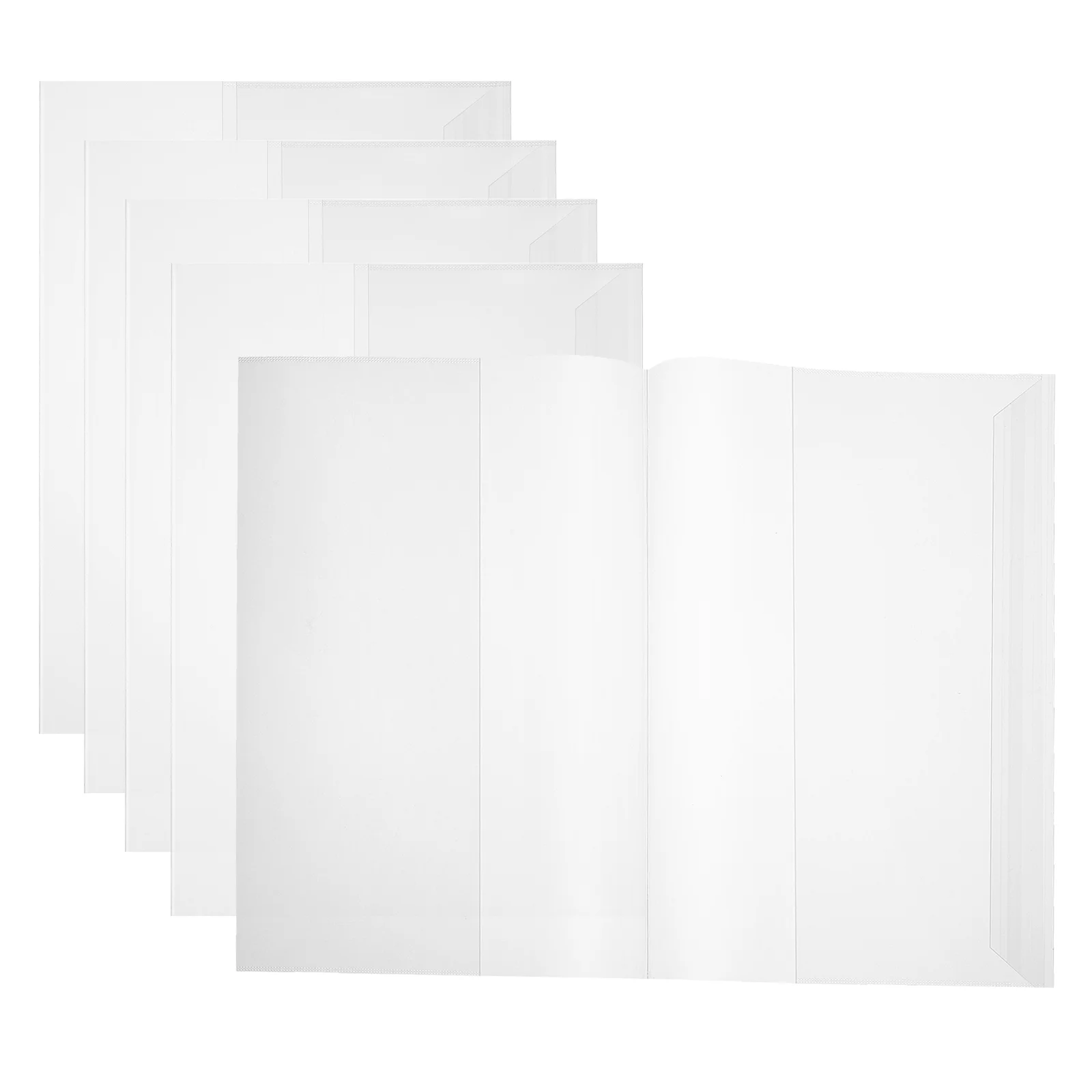 5pcs Textbook Protection Covers Reusable Book Covers Transparent Book Covers Waterproof Slipcases Lining books
5pcs Textbook Protection Covers Reusable Book Covers Transparent Book Covers Waterproof Slipcases Lining books