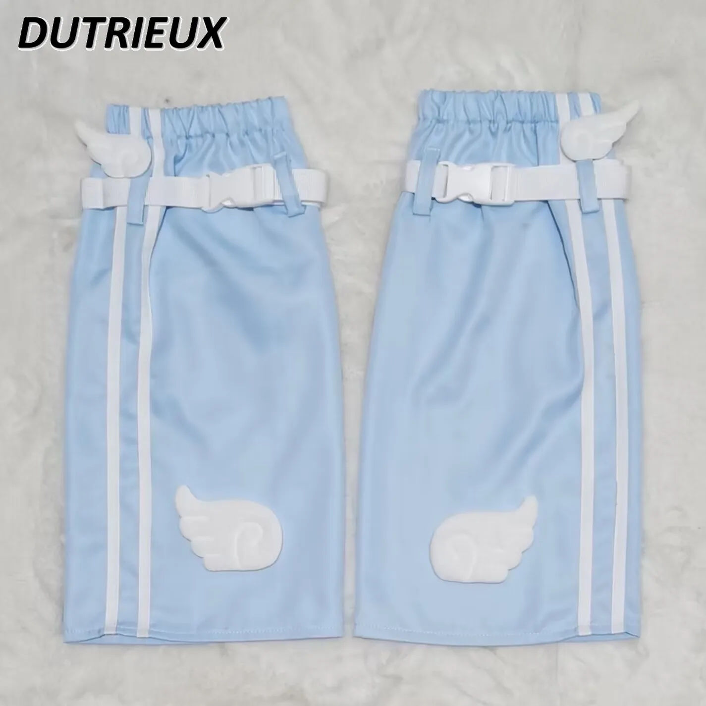 Japanese Harajuku Punk Subculture Tie Leg Warmer Men and Women's Sports White Blue Water Color Angel Foot Sock Women Leg Warmer 
Japanese Harajuku Punk Subculture Tie Leg Warmer Men and Women's Sports White Blue Water Color Angel Foot Sock Women Leg Warmer
