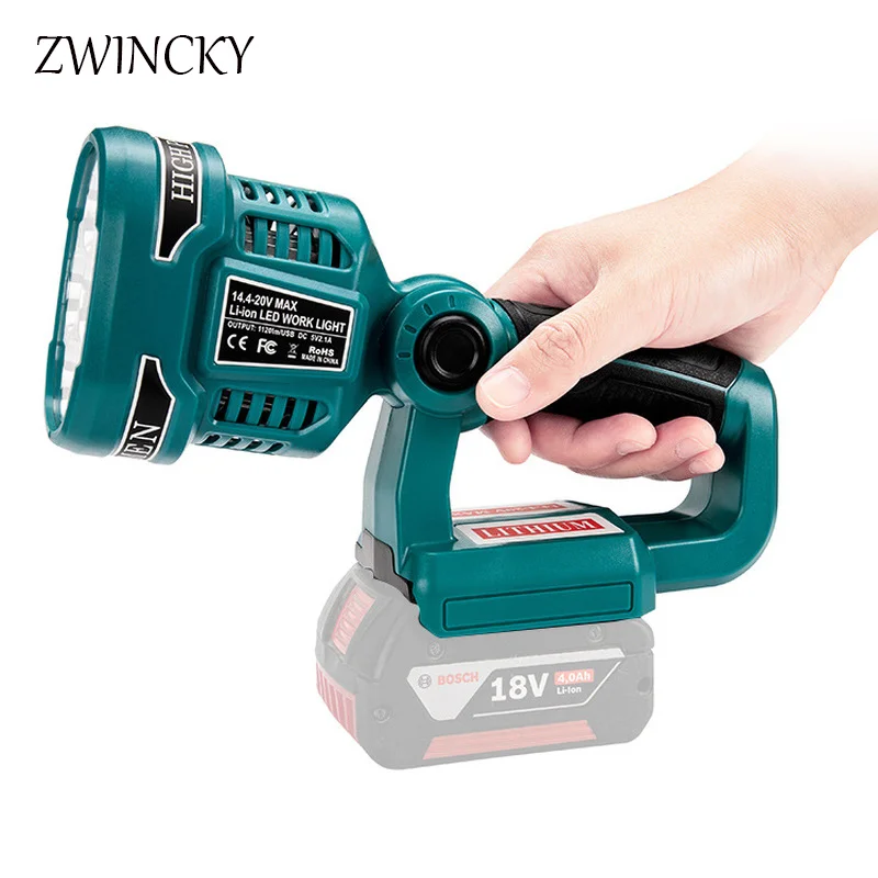 Портативный светодиодный фонарь ZWINCKY, Рабочий фонарь, фонарик для Bosch, 14,4 В, 18 в, литий-ионный аккумулятор BAT618 BAT614
Портативный светодиодный фонарь ZWINCKY, Рабочий фонарь, фонарик для Bosch, 14,4 В, 18 в, литий-ионный аккумулятор BAT618 BAT614