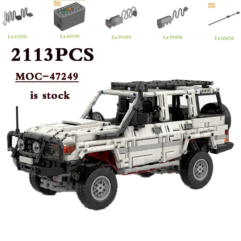 Classic Racing MOC-47249 Land Cruiser 76 Design DIY Model 2113 Pieces Building Block Toy Racing Car Model Toy Birthday Gift
Classic Racing MOC-47249 Land Cruiser 76 Design DIY Model 2113 Pieces Building Block Toy Racing Car Model Toy Birthday Gift