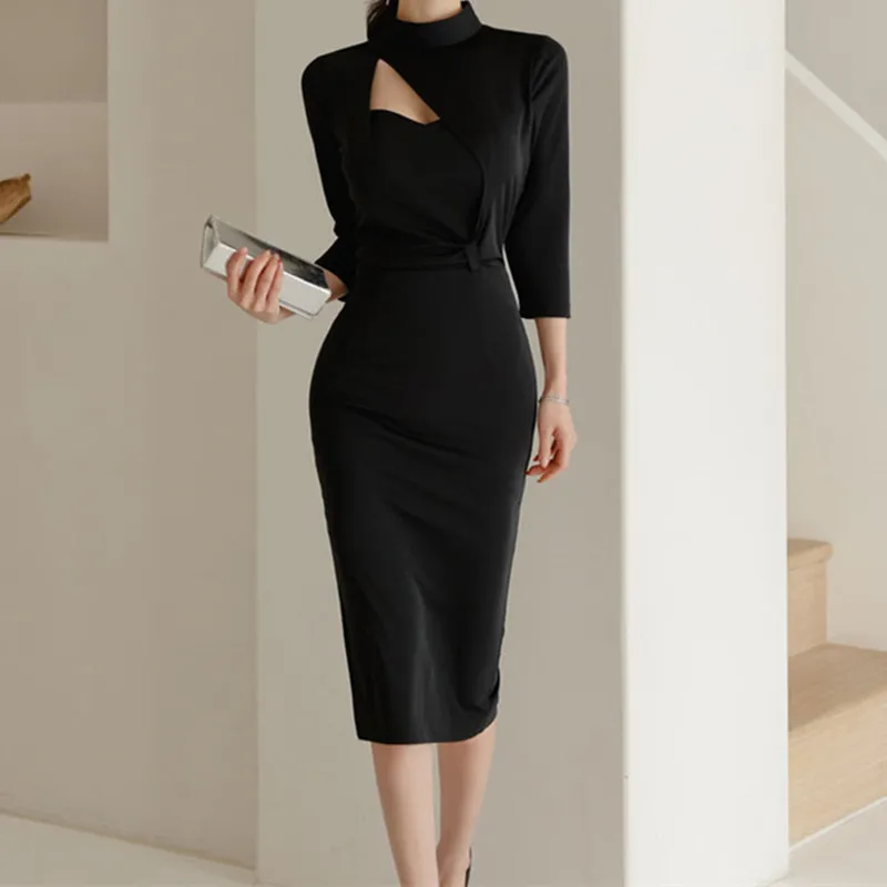 2022 Elegant Party Woman Dresses Women Luxury Spring Dress Korean Long Sleeve High Waist Autumn A-Line Slim Solid Black
2022 Elegant Party Woman Dresses Women Luxury Spring Dress Korean Long Sleeve High Waist Autumn A-Line Slim Solid Black