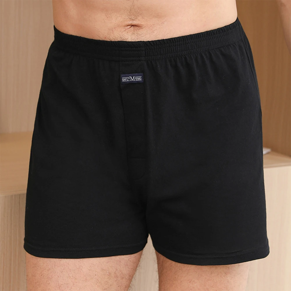 

Sleepwear Boxer Briefs Casule Comfotable Cotton High-rise Homewear Lounge Male Man Underwear Men Nightwear Panties