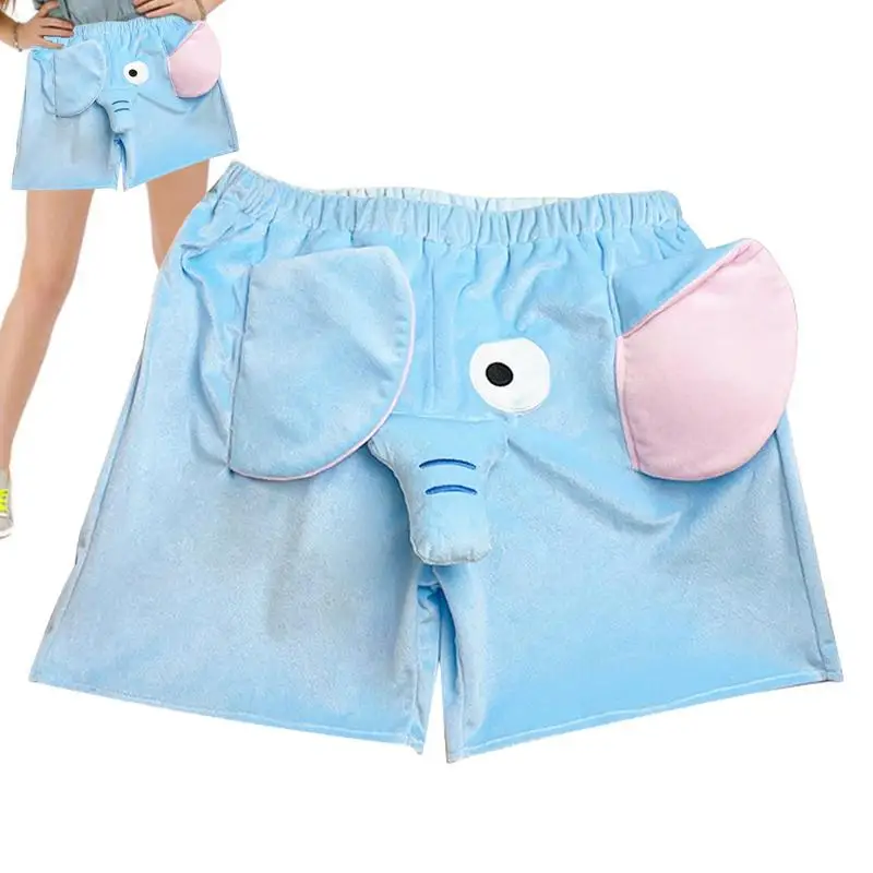 Funny Cartoon 3D Elephant Shorts Unisex Loungewear Plush Shorts Animal Comfortable Plush Lounge Sleep Short Pant Birthday Gift
Funny Cartoon 3D Elephant Shorts Unisex Loungewear Plush Shorts Animal Comfortable Plush Lounge Sleep Short Pant Birthday Gift