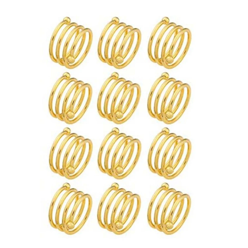 Spring Napkin Rings Set Of 24,Metal Spiral Napkin Rings Round Serviette Holder Buckles Napkin Rings For Decor Gold 
Spring Napkin Rings Set Of 24,Metal Spiral Napkin Rings Round Serviette Holder Buckles Napkin Rings For Decor Gold