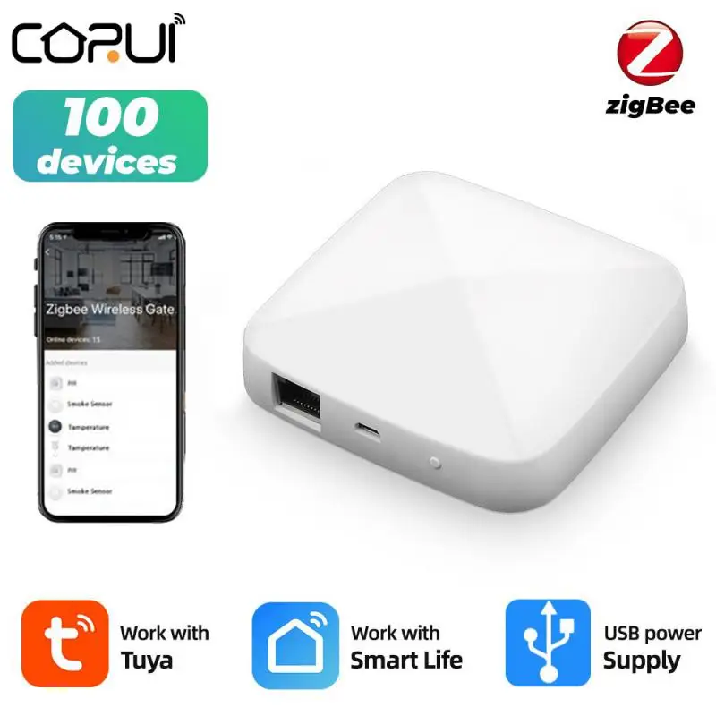 Tuya ZigBee 3.0 Smart Hub Wired Gateway Bridge For App Voice Remote Control Linkage Works With Tuya Alexa Google Home Assistant
Tuya ZigBee 3.0 Smart Hub Wired Gateway Bridge For App Voice Remote Control Linkage Works With Tuya Alexa Google Home Assistant