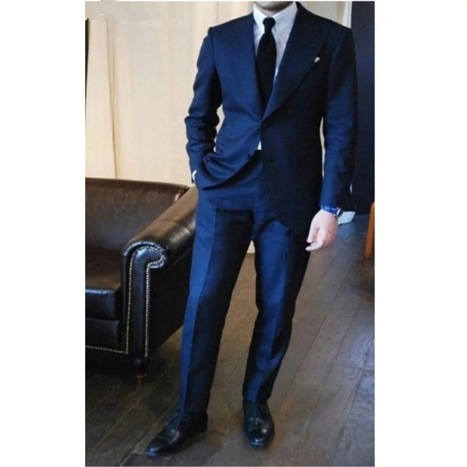 2 pieces jacket pants groom navy Blue section Slim fit lapel men's business office conference clothing suit men's Blazer
2 pieces jacket pants groom navy Blue section Slim fit lapel men's business office conference clothing suit men's Blazer